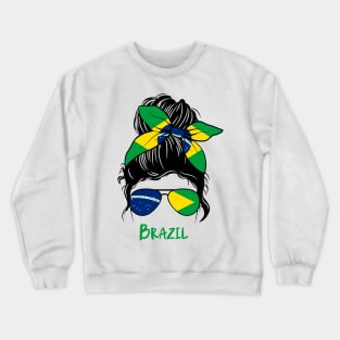 Brazilian Girl Brasileira Girlfriend Brasilera Crewneck Sweatshirt